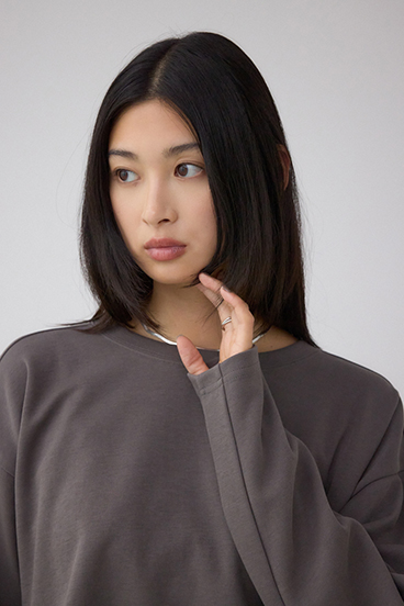 コクーンカットロングスリーブトップス 詳細画像