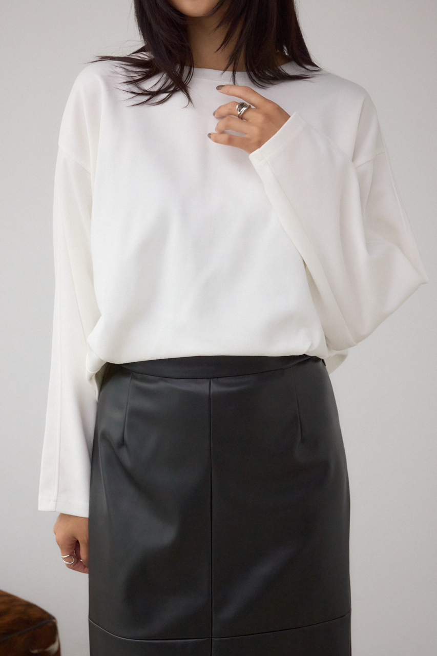 コクーンカットロングスリーブトップス