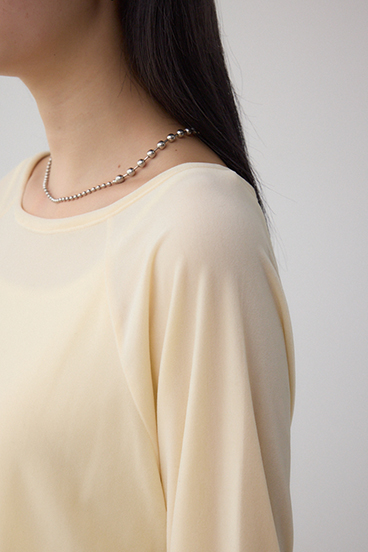 ベロアアシメカットトップス 詳細画像