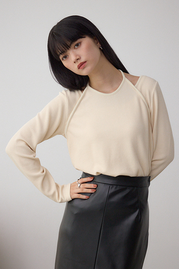 ホルターレイヤードトップス 詳細画像