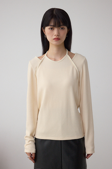 ホルターレイヤードトップス 詳細画像