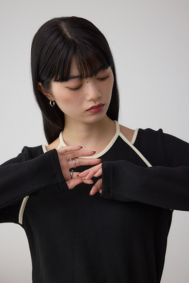 ホルターレイヤードトップス