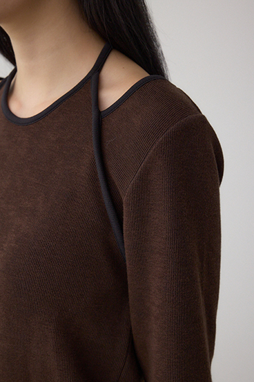 ホルターレイヤードトップス 詳細画像