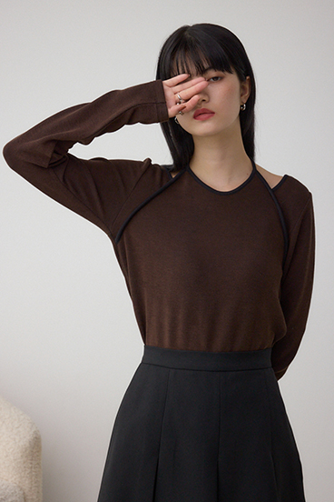 ホルターレイヤードトップス 詳細画像