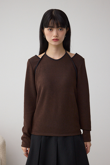 ホルターレイヤードトップス 詳細画像