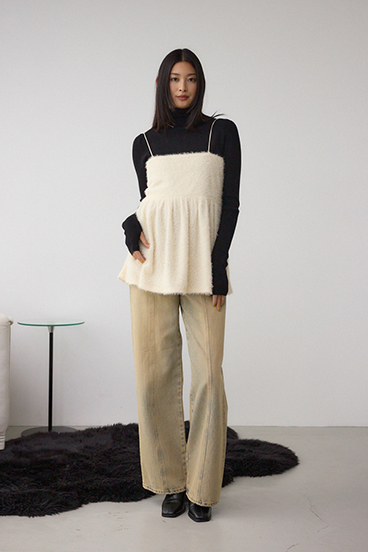 ラメシャギーカットキャミソール 詳細画像