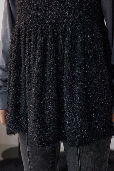 ラメシャギーカットキャミソール 詳細画像