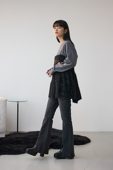 ラメシャギーカットキャミソール 詳細画像