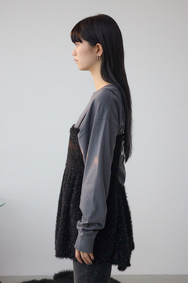 ラメシャギーカットキャミソール 詳細画像