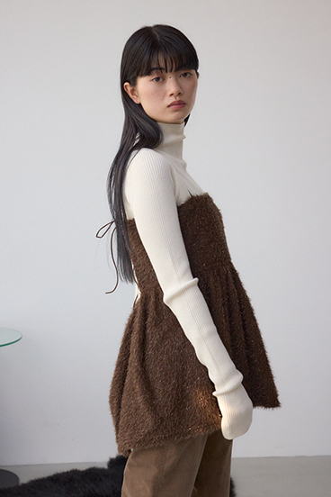 ラメシャギーカットキャミソール 詳細画像