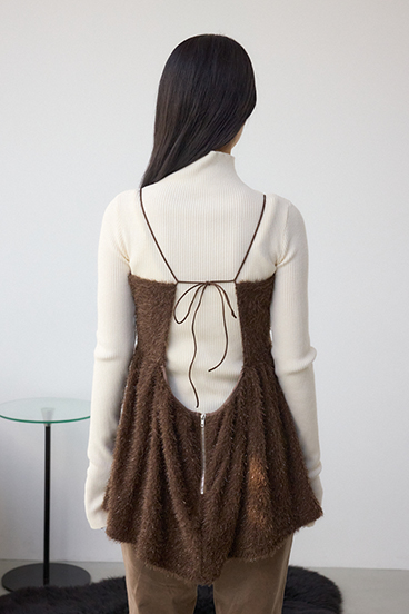 ラメシャギーカットキャミソール 詳細画像