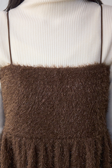 ラメシャギーカットキャミソール 詳細画像