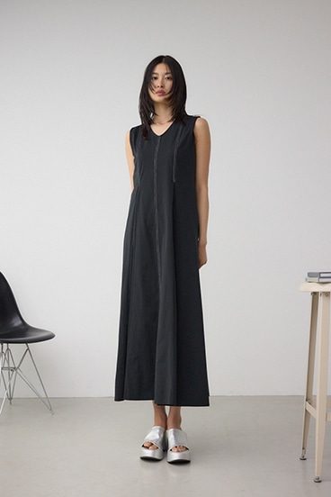 ステッチフレアカットワンピース 詳細画像