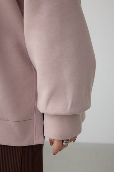 【SET】ハーフジップスウェットワンピース 詳細画像