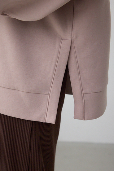 【SET】ハーフジップスウェットワンピース 詳細画像