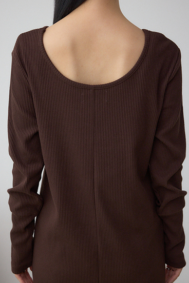 【SET】ハーフジップスウェットワンピース 詳細画像