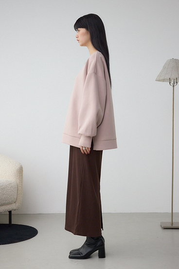 【SET】ハーフジップスウェットワンピース 詳細画像