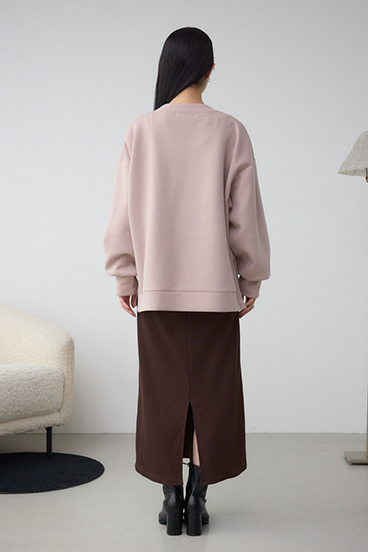 【SET】ハーフジップスウェットワンピース 詳細画像