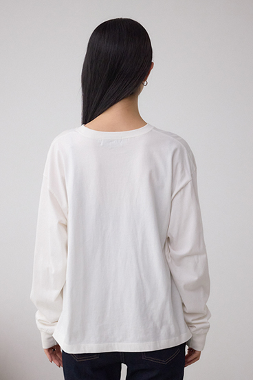 メタリックパーツプリントロングTシャツ 詳細画像