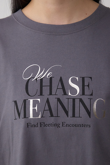 メタリックパーツプリントロングTシャツ 詳細画像