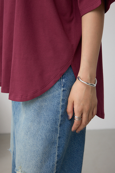 C/T冷感ラウンドヘムTシャツ 詳細画像