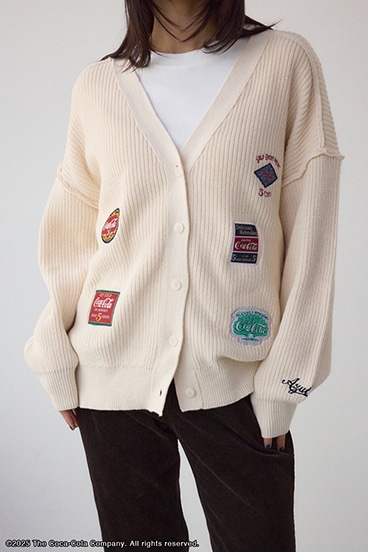 【Coca-Cola®｜AZUL】ワッペンカーディガン