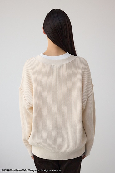 【Coca-Cola®｜AZUL】ワッペンカーディガン 詳細画像