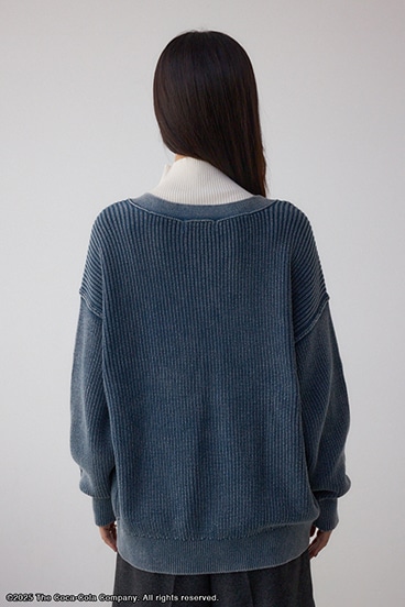 【Coca-Cola®｜AZUL】ワッペンカーディガン 詳細画像