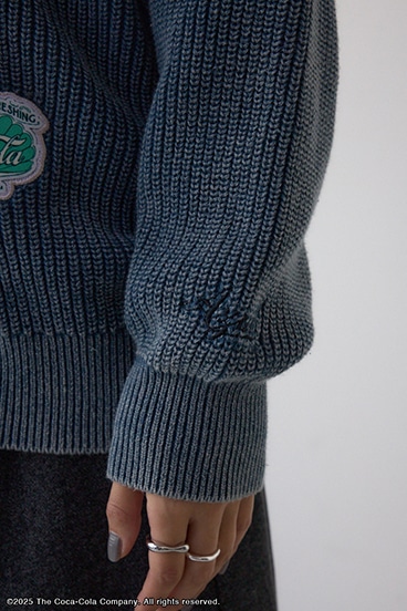【Coca-Cola®｜AZUL】ワッペンカーディガン 詳細画像