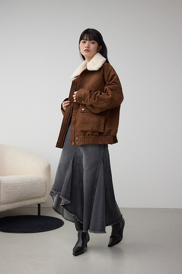 AZUL DENIM イレヘムデニムスカート 詳細画像