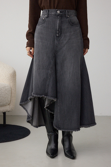 AZUL DENIM イレヘムデニムスカート 詳細画像