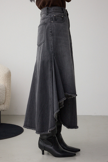 AZUL DENIM イレヘムデニムスカート 詳細画像
