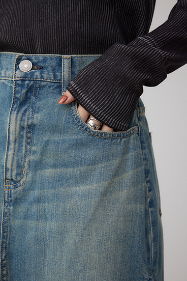 AZUL DENIM イレヘムデニムスカート 詳細画像