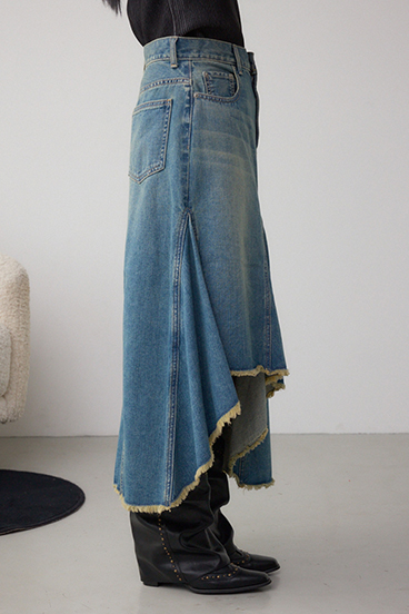 AZUL DENIM イレヘムデニムスカート 詳細画像