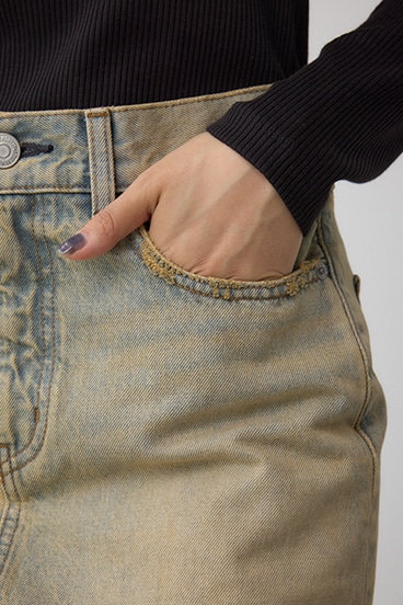 AZUL DENIM ヴィンテージデニムミニスカート 詳細画像