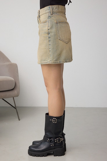 AZUL DENIM ヴィンテージデニムミニスカート 詳細画像