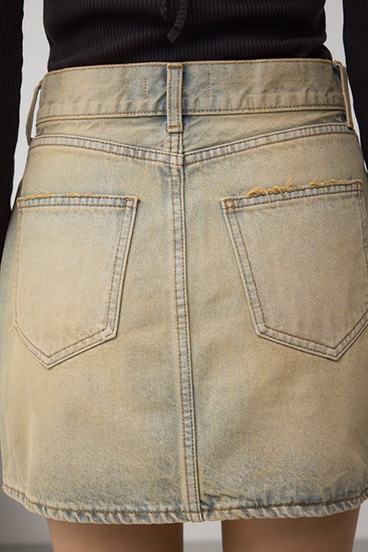 AZUL DENIM ヴィンテージデニムミニスカート 詳細画像