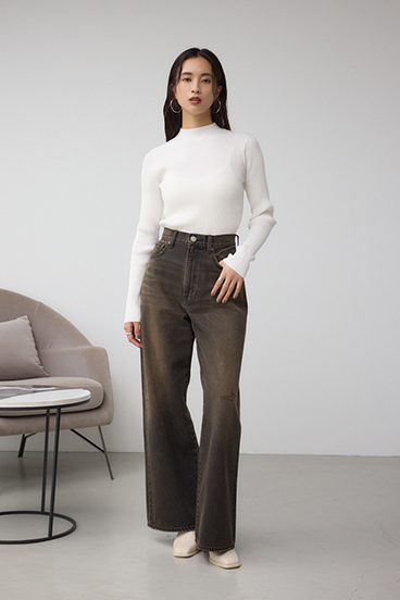 AZUL DENIM オーバーダイワイドストレート 詳細画像