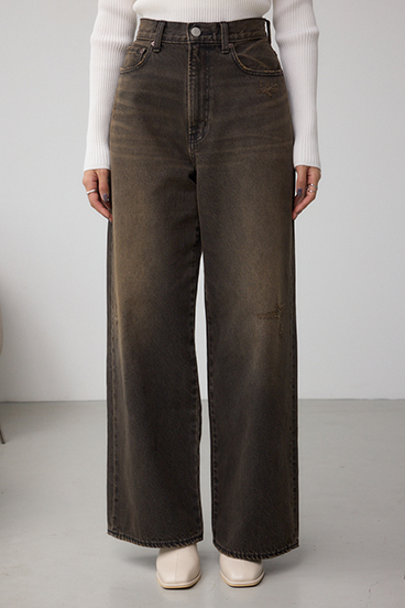 AZUL DENIM オーバーダイワイドストレート 詳細画像