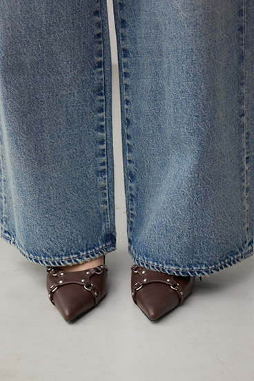 AZUL DENIM オーバーダイワイドストレート 詳細画像