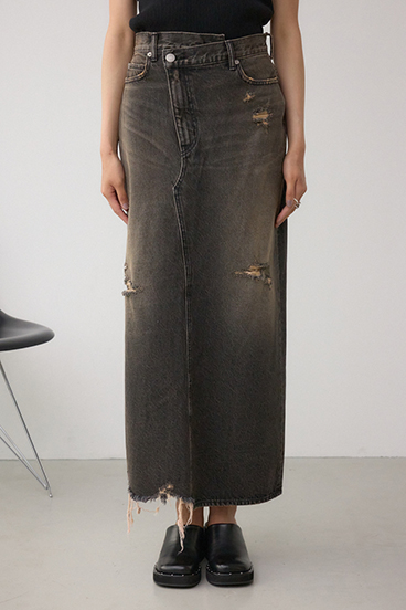 AZUL DENIM ヴィンテージライクデニムスカート 詳細画像