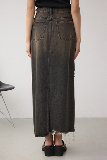AZUL DENIM ヴィンテージライクデニムスカート 詳細画像