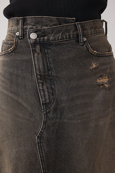 AZUL DENIM ヴィンテージライクデニムスカート 詳細画像