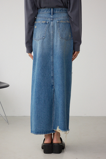 AZUL DENIM ヴィンテージライクデニムスカート 詳細画像