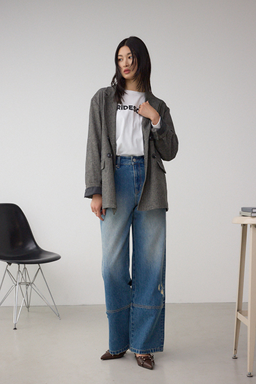 AZUL DENIM ウﾞィンテージダメージデニム 詳細画像