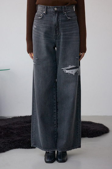 AZUL DENIM リペアワイドデニム 詳細画像