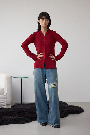 AZUL DENIM リペアワイドデニム 詳細画像