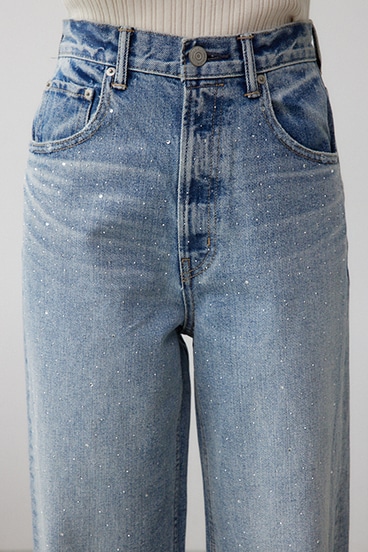 AZUL DENIM ラインストーンワイドデニム 詳細画像