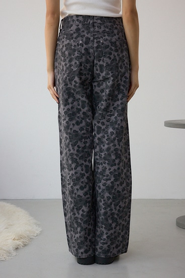 AZUL DENIM 起毛ツイルレオパードデニム 詳細画像