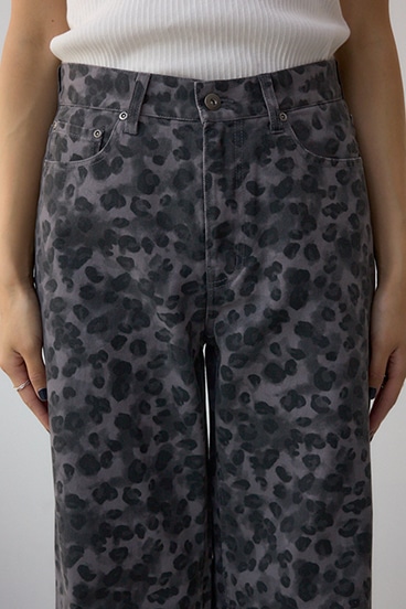 AZUL DENIM 起毛ツイルレオパードデニム 詳細画像